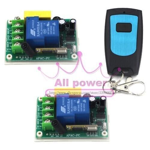 220v high power water pump remote control switch 1CH 30A relay free shipping