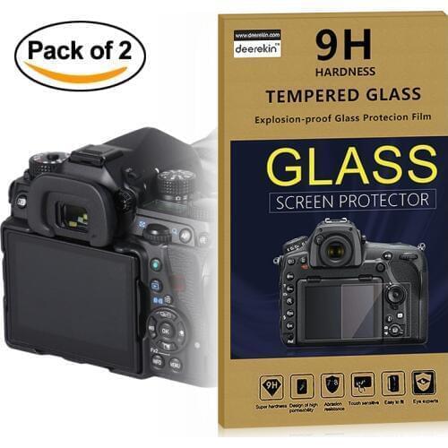 2x Self-Adhesive 0.3mm Glass LCD Screen Protector w/ Top LCD for PENTAX K-1 K1 Mark II KP K-S2 K-70 KS2 K70 Digital SLR Camera