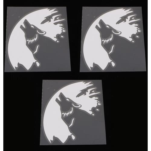 3x Car Bumper Window Warning Sticker Removable Reflective Sticker White