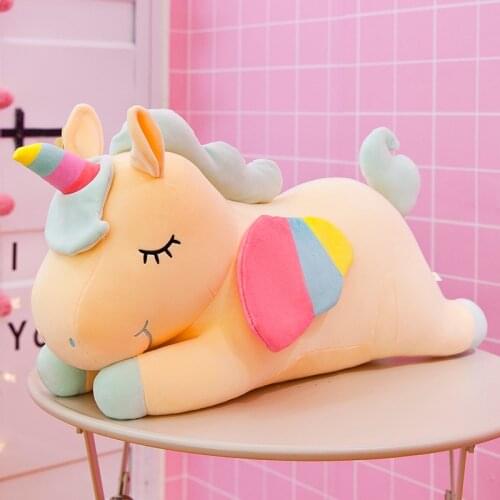 50cm Unicorn Plush Toy Kawai Soft Stuffed Unicorn Soft Doll Animal Horse Toy Childrens Girl Pillow Birthday Gift