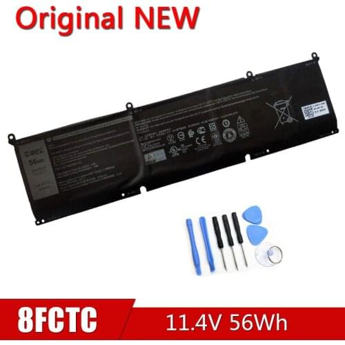 8FCTC NEW Original Laptop Battery For DELL XPS 15 9500 R1505S R1845S R1845TS R1945TS 11.4V 56Wh DVG8M