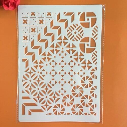 A4 29 *21cm Retro pattern DIY Stencils Wall Painting Scrapbook Coloring Embossing Album Decorative Paper Card Template,wall