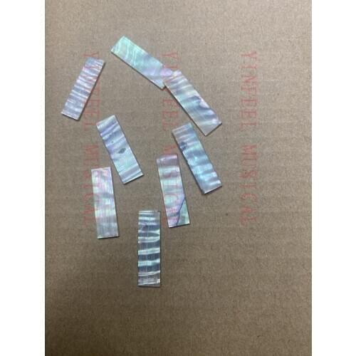 Free Shipping 20 Pcs New Quality Flamed Violin Bow Frog Abalone Slides Violin Parts Accessories