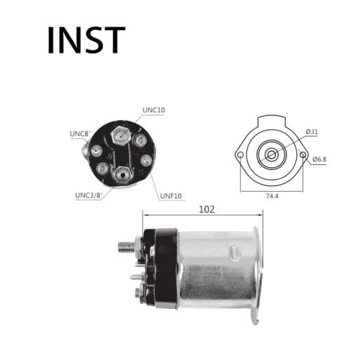 ELECTROMAGNETIC SWTICH SOLENOID FOR 12V 3.0KW 1114514 1114515 1114517 1114518 1114524 1114526 1114529 1114530 1114531