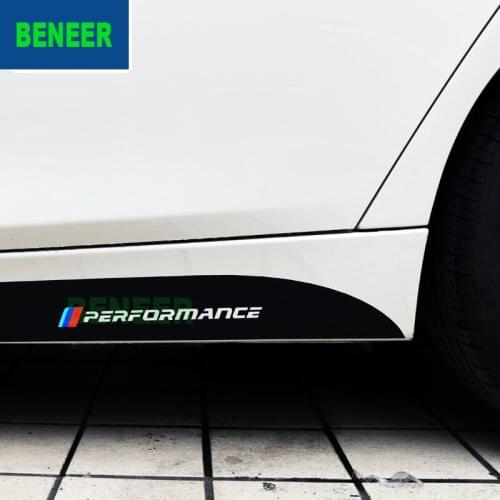 2pcs 205cm 215cm Matt car side body sticker for bmw F30 F10 3 5 series GT 316i 318i 320i 325i 328i 520i 525i 528i 530i 535i