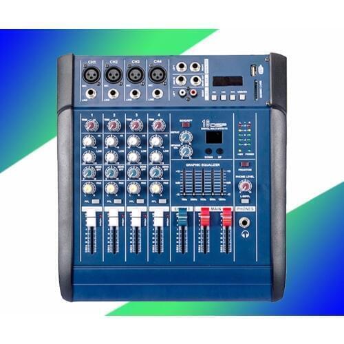 Mixer with Bluetooth Amplifier PMX402D Stage Microphone USB Mixer