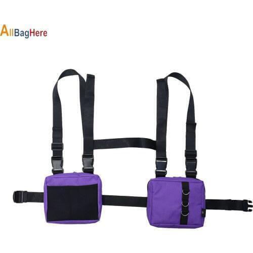 New Functional Fashion Chest Bag Men Women Hip Hop Harness Chest Rig Bags Waterproof Outdoor Sports Hunting Hiking Tactical Pack
