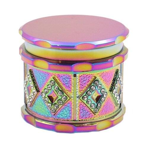 New Mesh Metal Smoke Grinder Diamonds Grinding machine 4 Layers Herb Herbal Tobacco Grinder Smoking Pipe Accessories