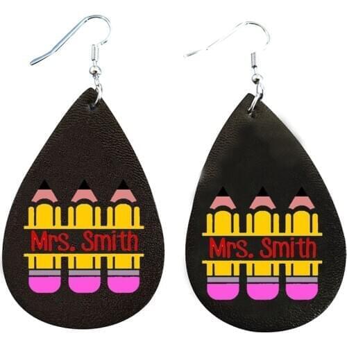 Teacher Gift Faux Leather Earrings Would Be Perfect As An Appreciation Gift For Back To School Craft