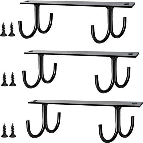 Big deal Under Cabinet Mug Rack, Mug Organizer Rack Cup Holder Under Shelf 12 Hanging Hooks Rack 3 Pack