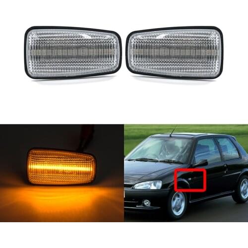Clear Amber Led Side Marker Lights For Peugeot Expert Partner 106 306 406 806 For Citroen For Fiat Scudo Ulysse For Lancia