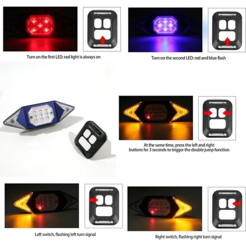 Remote Control Bicycle Light Bike Turn Signal Rechargeable Bike Rear Taillight Cycling Safety Warning Lamp Bike Accessories Part