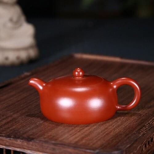 Authentic product are recommended and half full famous shu-ming liu full manual undressed ore dahongpao pot teapot