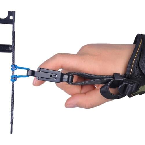 Hot sale ArmyGreen color Archery Caliper Release Aid Compound Bow Strap Shooting Pro Arrow Trigger Wristband Archery Bow