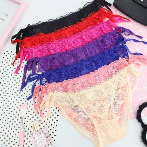 Sexy Women Underwear lady Lace Briefs Sexy Panties Ultra-thin Lace Low Waist Thong g String Female Briefs Panties Sexy Lingerie