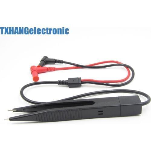 SMD Inductor Test Clip Probe Tweezers for Resistor Multimeter Capacitor