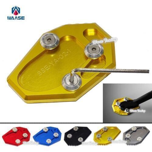 Motorcycle Kickstand Foot Side Stand Extension Pad Support Plate For Yamaha YZF MT-07 MT07 FZ07 XJ6 XJ6N FZ6 FZ6R