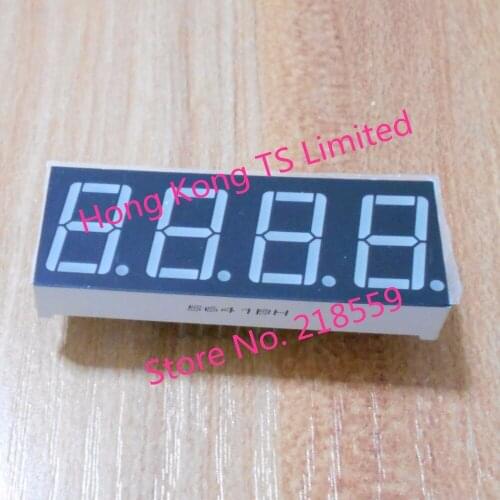 0.56 inch digital tube 12pin 4 bit common cathode / anode 0.56 4-bit red highlight digital display tube