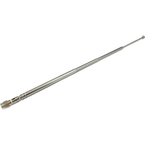 1PC Replacement 159mm 7 Sections Telescopic Antenna SMA male connector total 703mm for Radio TV DIY NEW