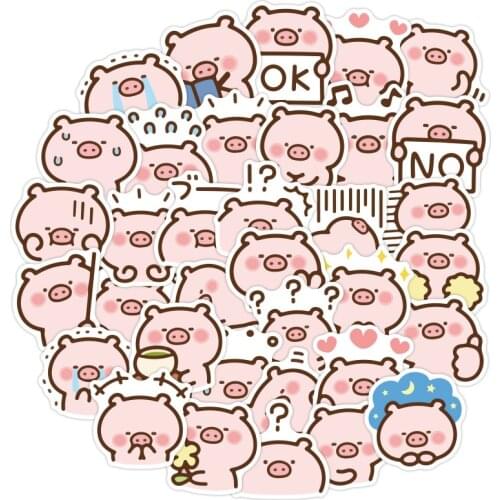 10/30/50PC Cartoon Cute Cartoon Little Milk Dog Creative Stickers Cute Dog Stationery Notebook Graffiti Stickers Wholesale