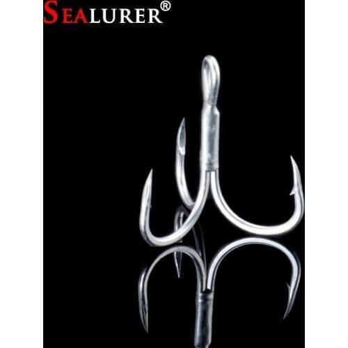 10 Pcs 2# 4# 6# 8# High Carbon Steel Fishing Hook Saltwater Resistant Fishhooks High Strength Seawater Hooks Fishing Accessories