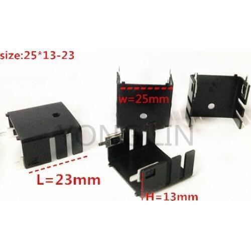 50pcs aluminum heatsink 25*13-23mm/to-220 heatsink/to-3p11 or to-3p11 heatsink/Transistor radiator