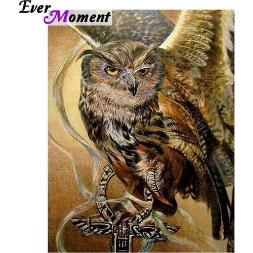 Diamond Painting Owl Animal Diamond Embroidery Mosaic Kit Full Layout Square Crystal Household Decoration Wall Painting ASF751