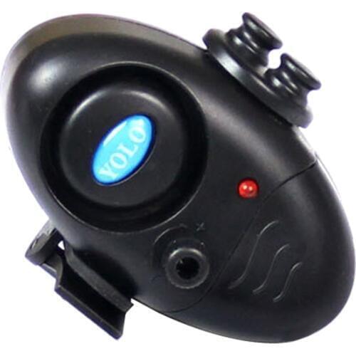 Wireless ABS Black small MINI Electronic Fish Bite Alarm Sound Running LED Sensitive Mat Outdoor