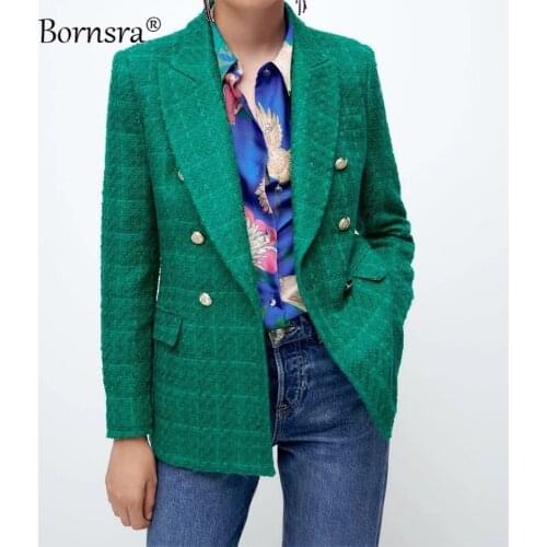 Женские шерстяные пиджаки Bornsra China At AliExpress