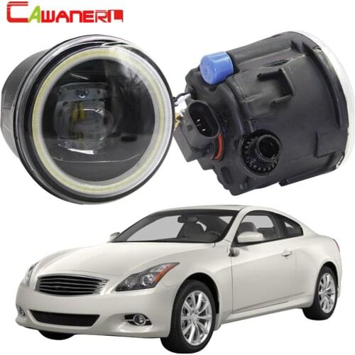 Cawanerl For Infiniti G G25 G37 Car 4000LM H11 LED Bulb Fog Light Angel Eye DRL Daytime Running Light 12V 2010 2011 2012 2013