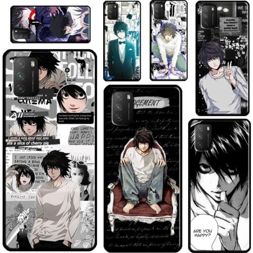 DEATH NOTE L Lawliet For Xiaomi Mi Note 10 Lite Mi 11 Ultra 9T 10T Pro A3 Phone Case For POCO F3 F2 M3 X3 Pro