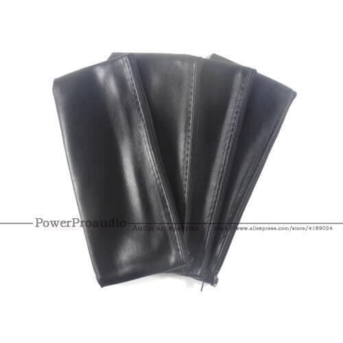 4pcs Black Zipper Microphone Mic Pouch Bag fits for shure beta87 Beta58A beta57 SSM58