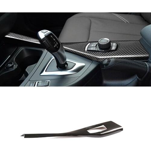 Carbon Fiber Multimedia Button Panel Cover Sticker for BMW 1 Series F20 F21 116I 118I 12-18 2 Series F22 F23