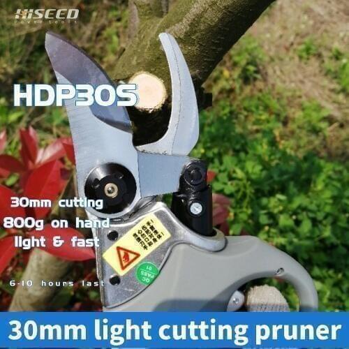 HISEED Electric Litchi peach Tree Grape pruning shear handheld lengthening rod charging type pruning machine