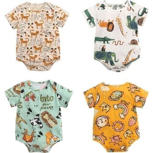 Babies Girls Clothing Bodysuit Newborn Baby Boys Long Sleeve Short Sleeve Body Cotton 6 12 18 24 Months Toddler Clothes Jumpsuit