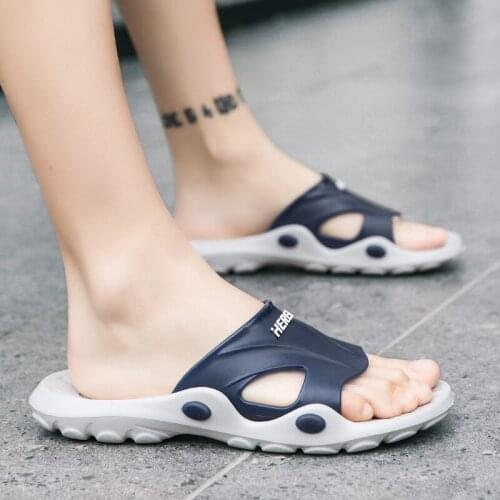 Summer Men Women Slippers Casual Indoor Home Slides Loafers Outdoor Quick Dry Massage Clogs Couple Garden Shoes Beach Sandals 45