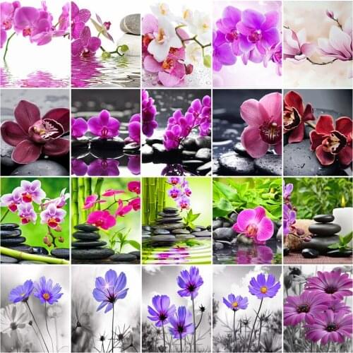 HUACAN DIY Frame Oil Painting By Numbers Flower On Canvas Wall Art Picture By Numbers Daisy Childrens Room Decor