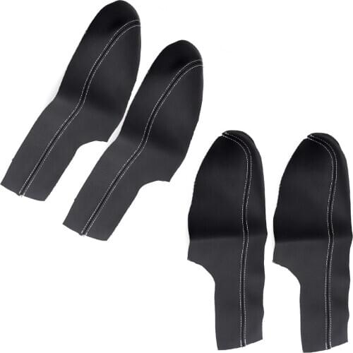 4pcs Front Rear Car Door Armrest Cover Surface Shell DIY Trim Panel Microfiber Leather Fit for Honda Accord 9th 2014 2015