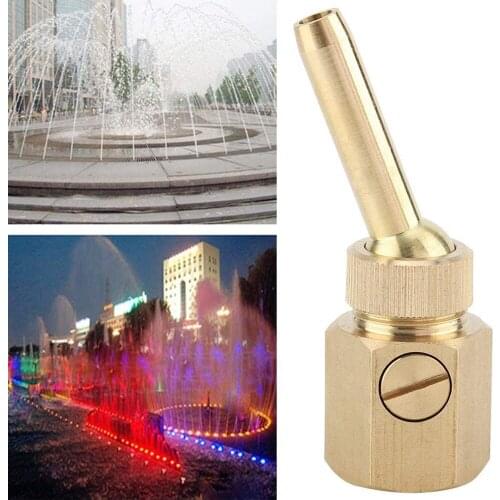 1 PC Brass Fountain Nozzle Adjustable Valve Control Jet Pool Outdoor Household Simple Installation With Sluice Nozzle