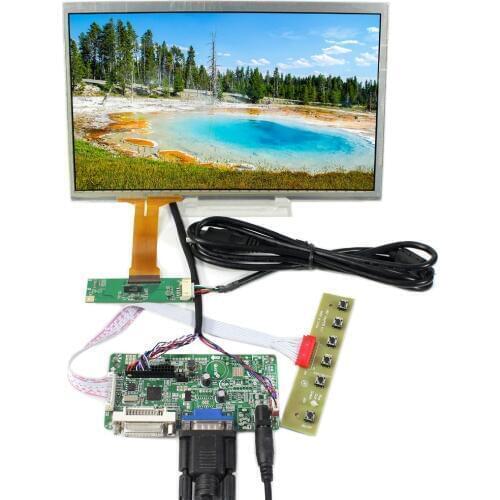 DVI VGA LCD Controller Board 10.1" 1366x768 LCD Screen With Capacitive Touch Panel