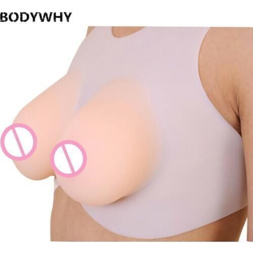 Realistic Silicone Breast Forms 3700g Fake Boobs Mastectomy Crossdresser Sexy Shemale Drag Queen Artificial Breasts Enhancer