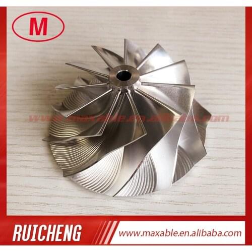 GTX3076 reverse 58.00/76.13mm 11+0 blades high performance turbo milling/aluminum 2618/billet compressor wheel for 803713-0001
