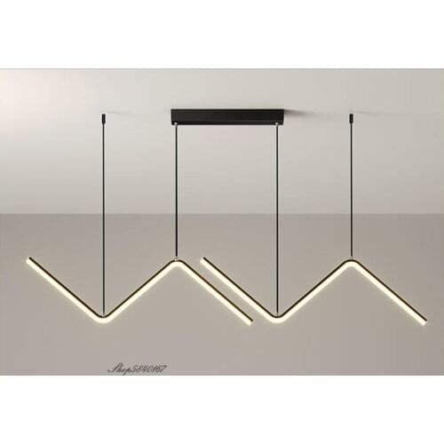 Modern Chandelier Lighting Minimalist Lustre Led Lights Lamp Living Room Decoration Bedroom Lamp Cafe Shop Ceiling Chandeliers