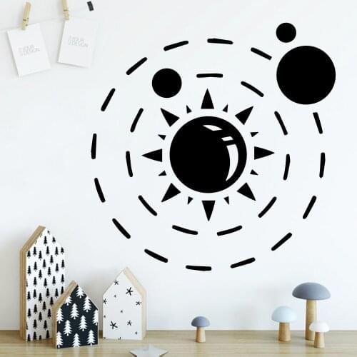 Modern Galaxy Self Adhesive Vinyl Waterproof Wall Decal Decor Living Room Bedroom Removable Rooms House Decoration