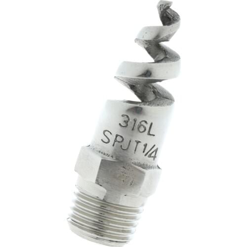 Spiral Jet Cone Atomization Spray Nozzle 1/4' Male 316 Stainless Steel
