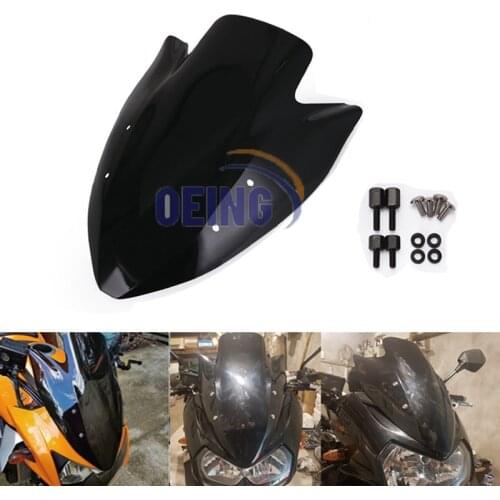 For Z1000 Kawasaki Z 1000 Motorcycle Windscreen Deflector ABS Plastic Wind Screen Protection Windshields Kit 2003,2004 2005 2006