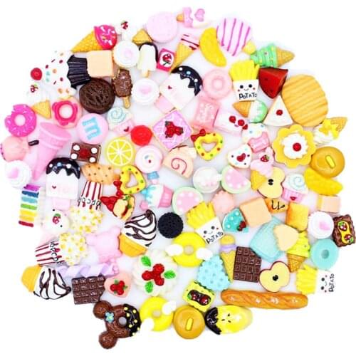 10PCS Candy Resin Charm Cute Kawaii Bear Charms For Making Jewelry Supplies Resin Crafts Pendant
