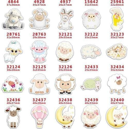 10 Pcs Cartoon Planar Resin Cabochons PR4844