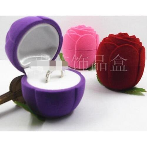 20pcs/lot romantic Red Rose Jewelry Box Wedding Ring Gift Case Earrings necklace Display box