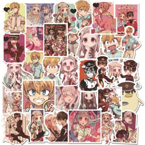 50Pcs B Japanese Anime Toilet Bound Hanako Kun Sticker ForScrapbook Suitcase Refrigerator Diary Cosplay Graffiti ChildrenSticker